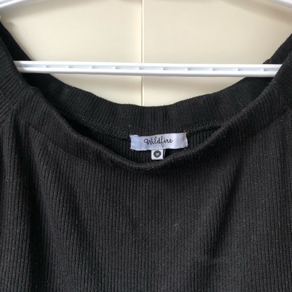 Black and white blouse layered style blouse - Picture 3 of 5